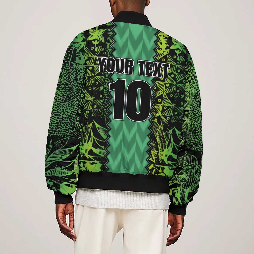 Custom Nigeria Football Bomber Jacket Champions-Special Edition - African Pride