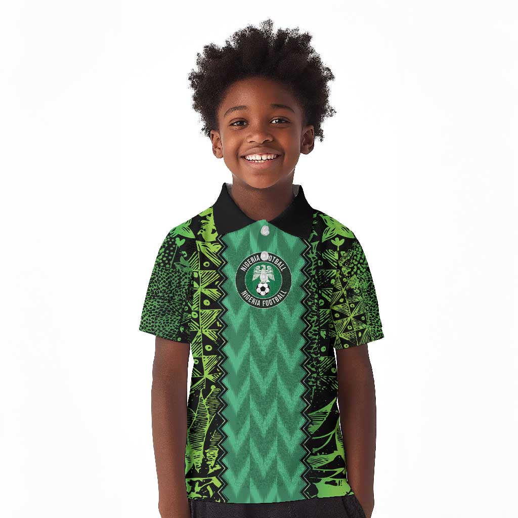 Custom Nigeria Football Kid Polo Shirt Champions-Special Edition - African Pride