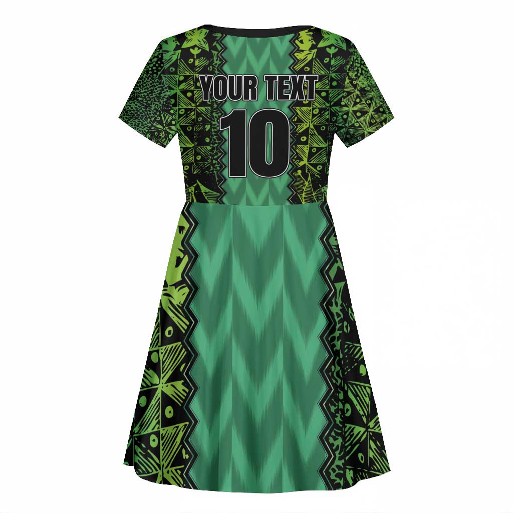 Custom Nigeria Football Kid Short Sleeve Dress Champions-Special Edition - African Pride