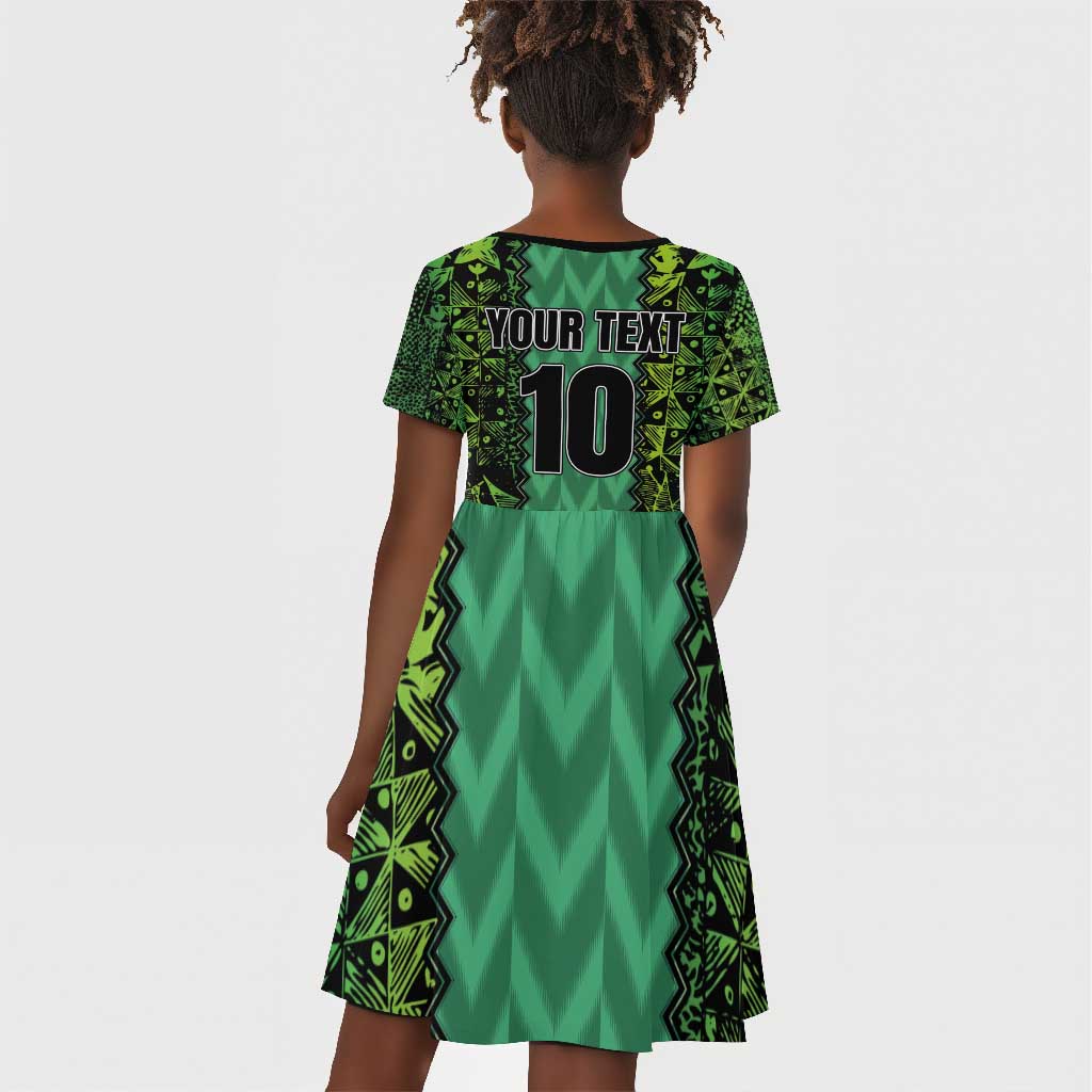 Custom Nigeria Football Kid Short Sleeve Dress Champions-Special Edition - African Pride