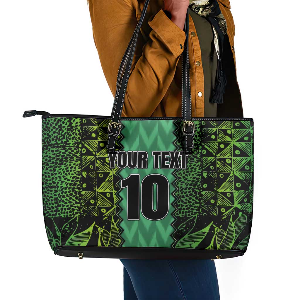 Custom Nigeria Football Leather Tote Bag Champions-Special Edition - African Pride