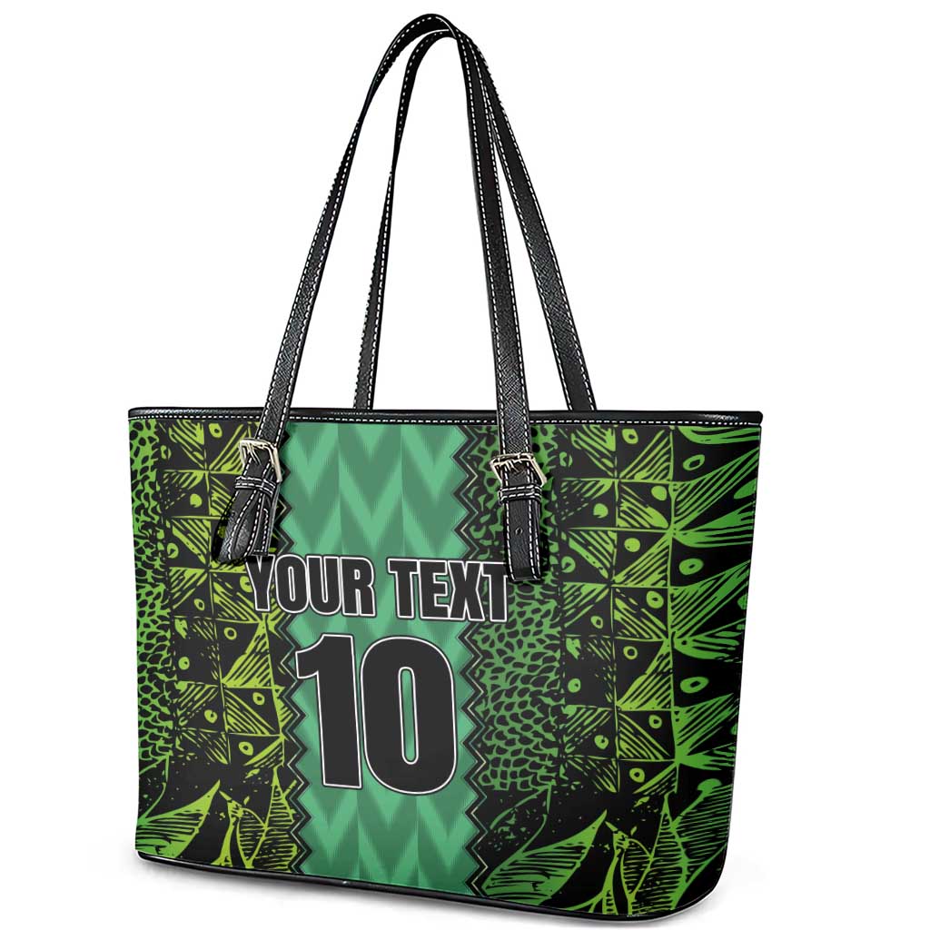 Custom Nigeria Football Leather Tote Bag Champions-Special Edition - African Pride