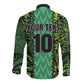 Custom Nigeria Football Long Sleeve Button Shirt Champions-Special Edition - African Pride