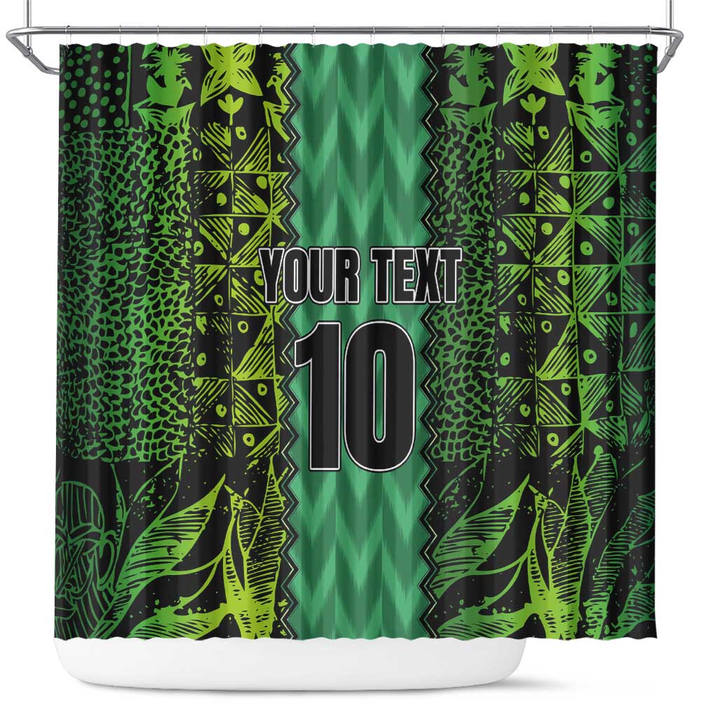 Custom Nigeria Football Shower Curtain Champions-Special Edition - African Pride