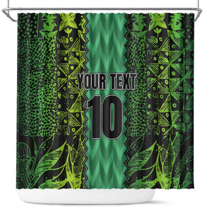 Custom Nigeria Football Shower Curtain Champions-Special Edition - African Pride