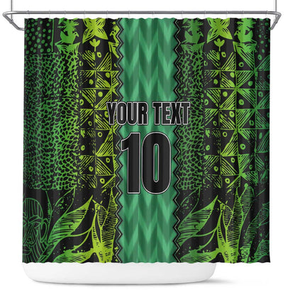 Custom Nigeria Football Shower Curtain Champions-Special Edition - African Pride