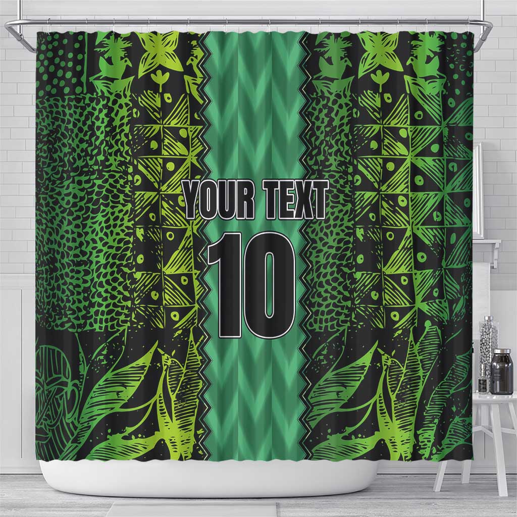 Custom Nigeria Football Shower Curtain Champions-Special Edition - African Pride
