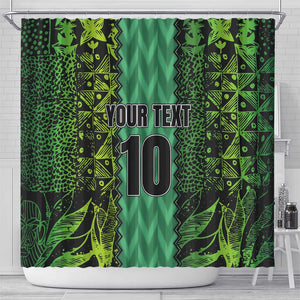 Custom Nigeria Football Shower Curtain Champions-Special Edition - African Pride