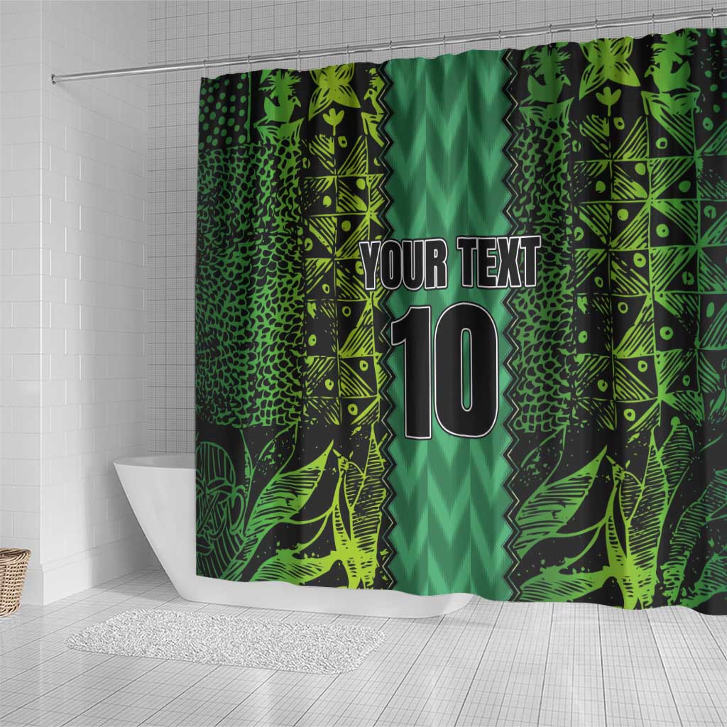 Custom Nigeria Football Shower Curtain Champions-Special Edition - African Pride