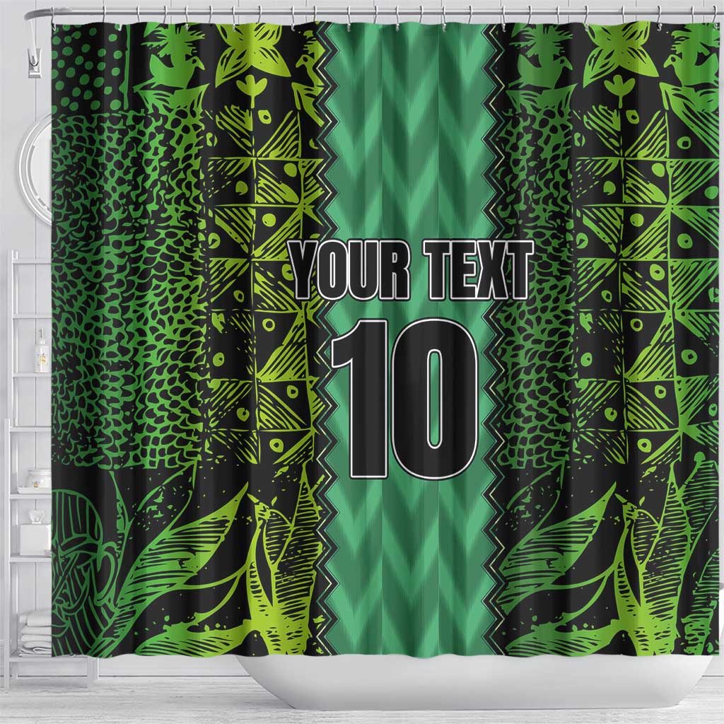 Custom Nigeria Football Shower Curtain Champions-Special Edition - African Pride