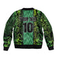 Custom Nigeria Football Sleeve Zip Bomber Jacket Champions-Special Edition - African Pride