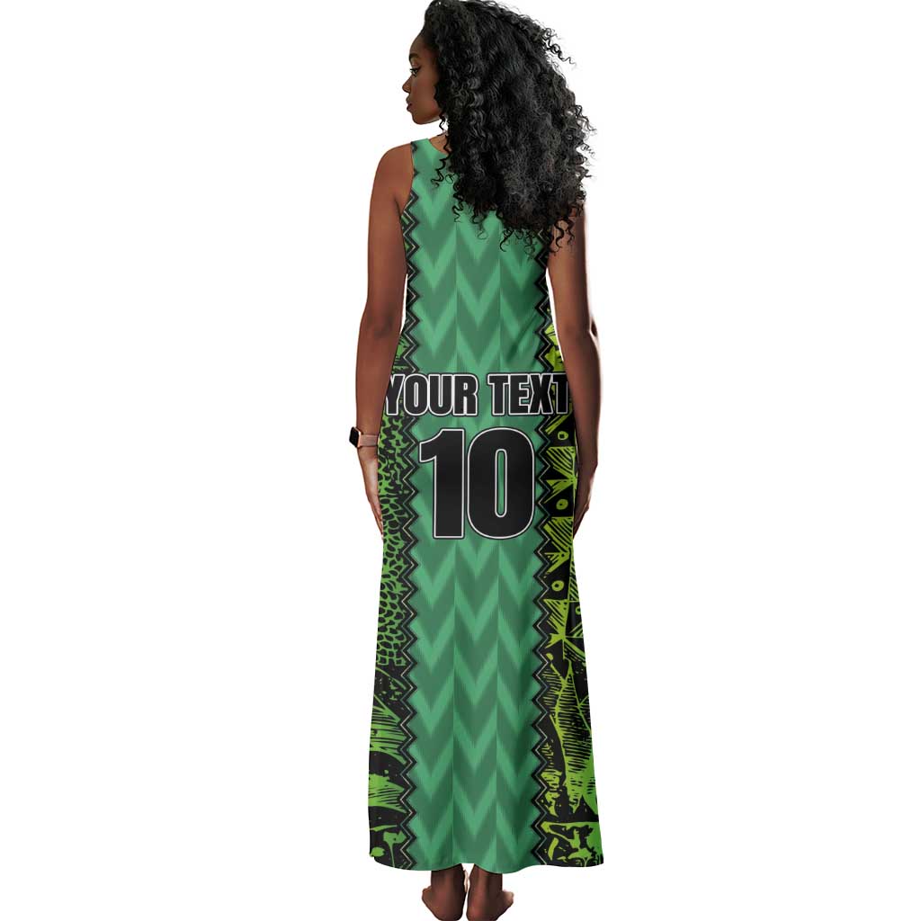 Custom Nigeria Football Tank Maxi Dress Champions-Special Edition - African Pride