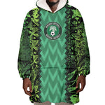 Custom Nigeria Football Wearable Blanket Hoodie Champions-Special Edition - African Pride