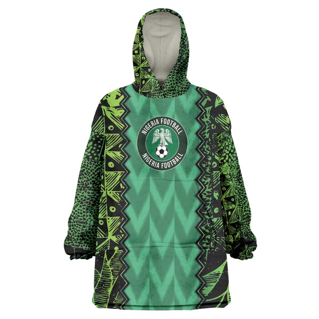 Custom Nigeria Football Wearable Blanket Hoodie Champions-Special Edition - African Pride