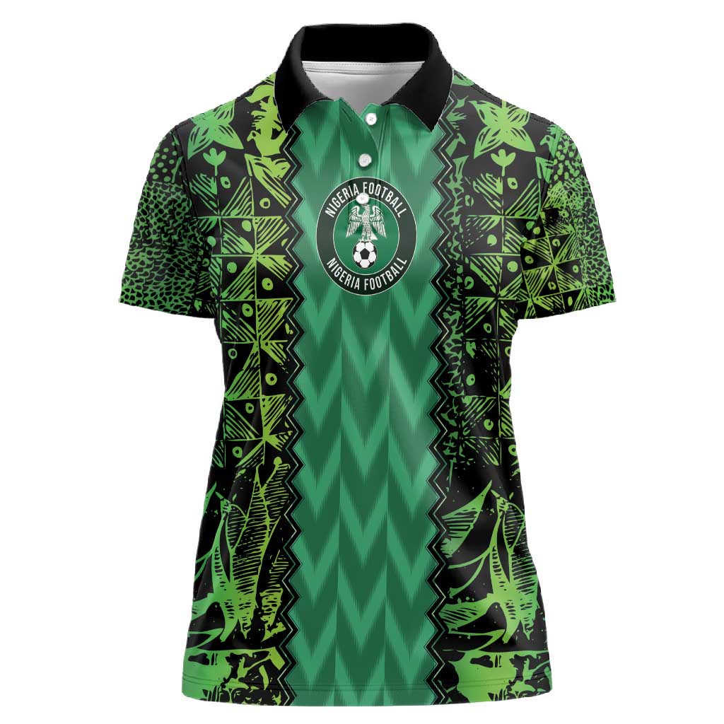Custom Nigeria Football Women Polo Shirt Champions-Special Edition - African Pride