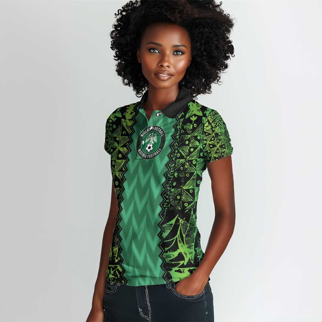 Custom Nigeria Football Women Polo Shirt Champions-Special Edition - African Pride