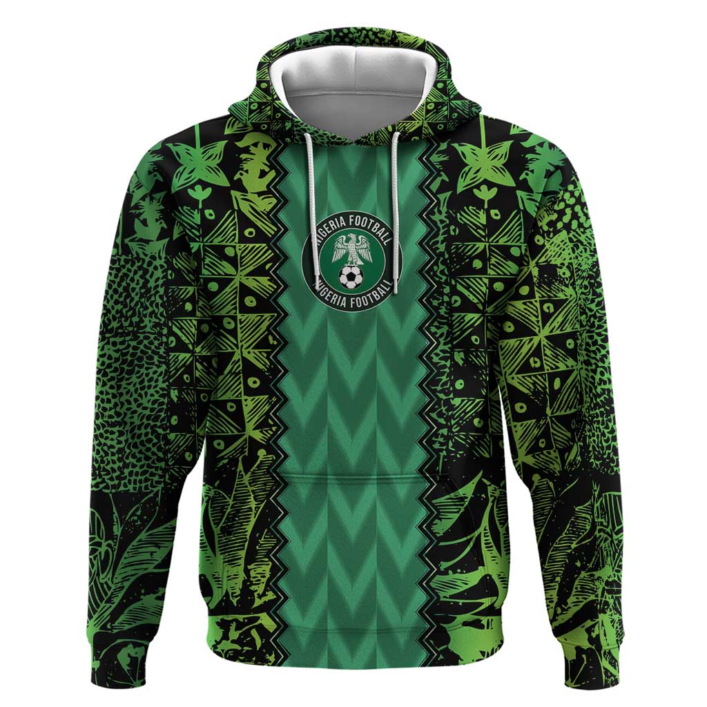 Custom Nigeria Football Zip Hoodie Champions-Special Edition - African Pride