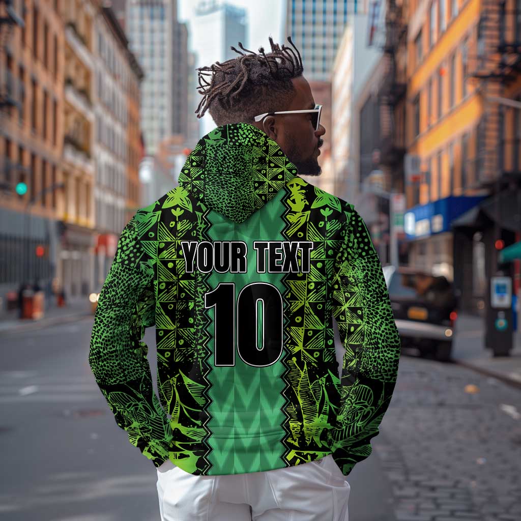 Custom Nigeria Football Zip Hoodie Champions-Special Edition - African Pride