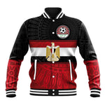 Egypt National Football Custom Baseball Jacket Egyptian Geometric - African Pride