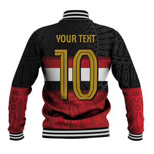 Egypt National Football Custom Baseball Jacket Egyptian Geometric - African Pride