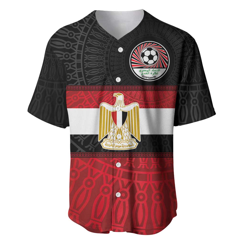 Egypt National Football Custom Baseball Jersey Egyptian Geometric - African Pride