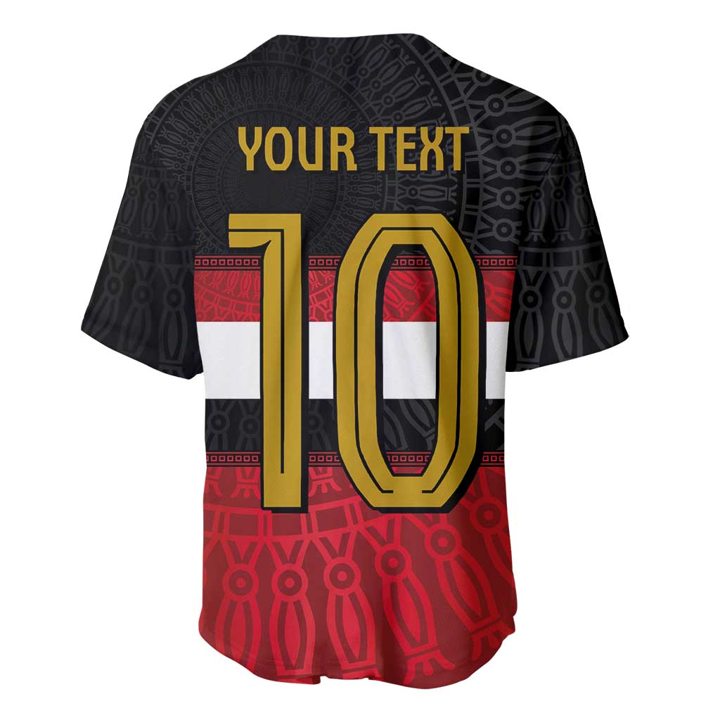 Egypt National Football Custom Baseball Jersey Egyptian Geometric - African Pride