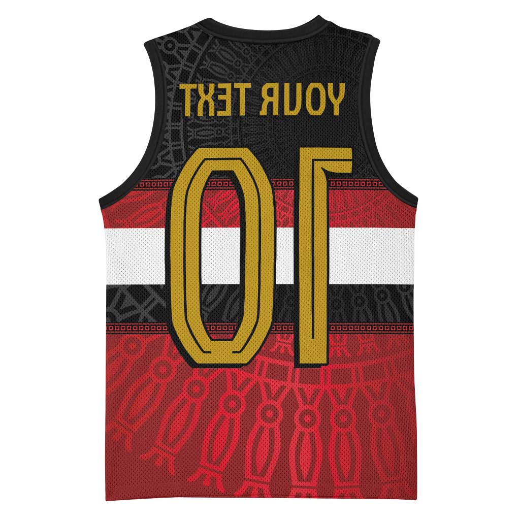 Egypt National Football Custom Basketball Jersey Egyptian Geometric - African Pride