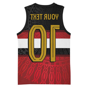 Egypt National Football Custom Basketball Jersey Egyptian Geometric - African Pride