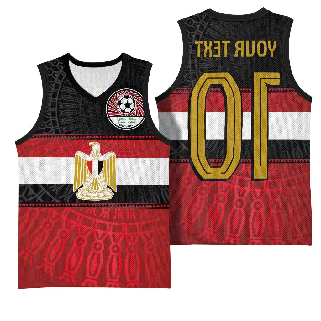 Egypt National Football Custom Basketball Jersey Egyptian Geometric - African Pride