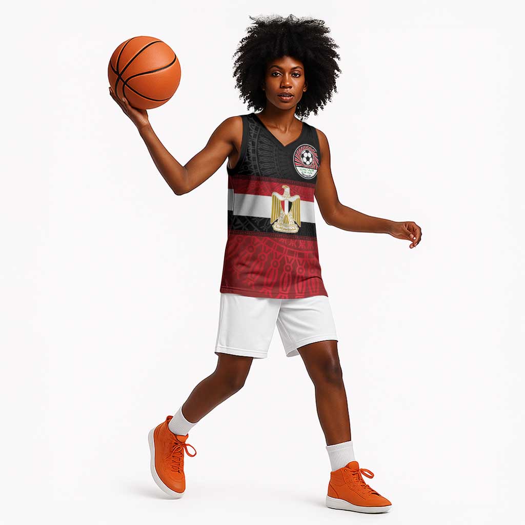 Egypt National Football Custom Basketball Jersey Egyptian Geometric - African Pride