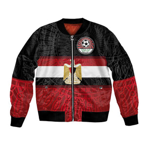 Egypt National Football Custom Bomber Jacket Egyptian Geometric - African Pride