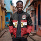 Egypt National Football Custom Bomber Jacket Egyptian Geometric - African Pride