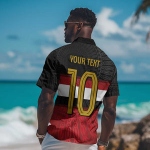 Egypt National Football Custom Hawaiian Shirt Egyptian Geometric - African Pride