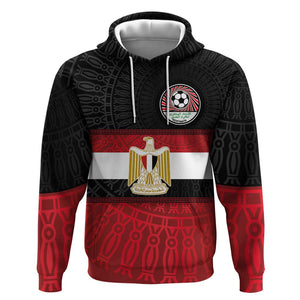 Egypt National Football Custom Hoodie Egyptian Geometric - African Pride