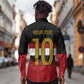 Egypt National Football Custom Long Sleeve Button Shirt Egyptian Geometric - African Pride