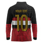 Egypt National Football Custom Long Sleeve Polo Shirt Egyptian Geometric - African Pride