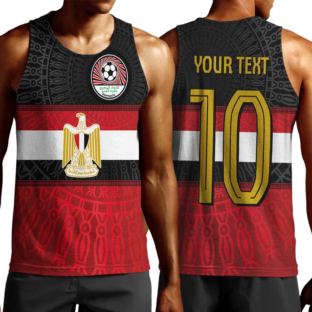 Egypt National Football Custom Men Tank Top Egyptian Geometric - African Pride