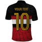 Egypt National Football Custom Polo Shirt Egyptian Geometric - African Pride