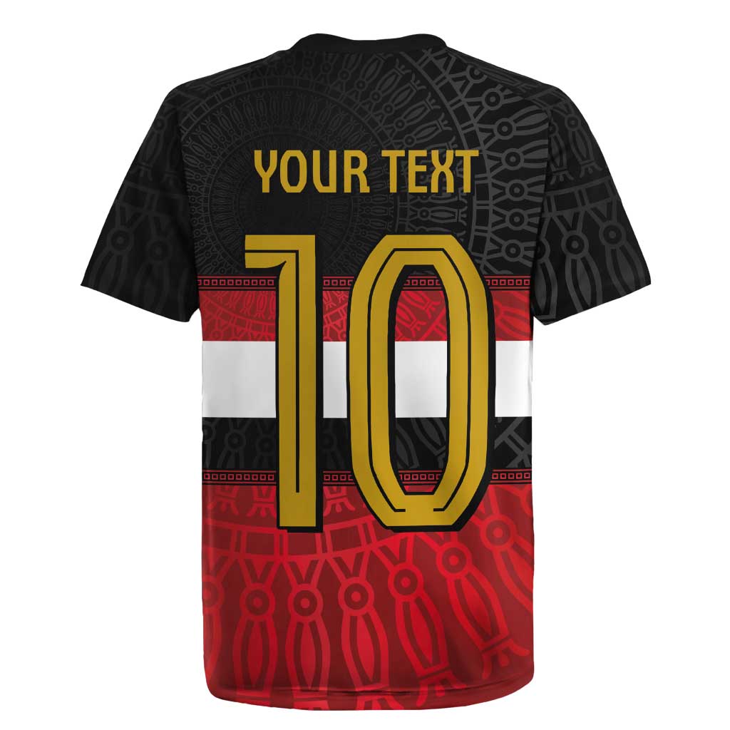 Egypt National Football Custom Rugby Jersey Egyptian Geometric - African Pride