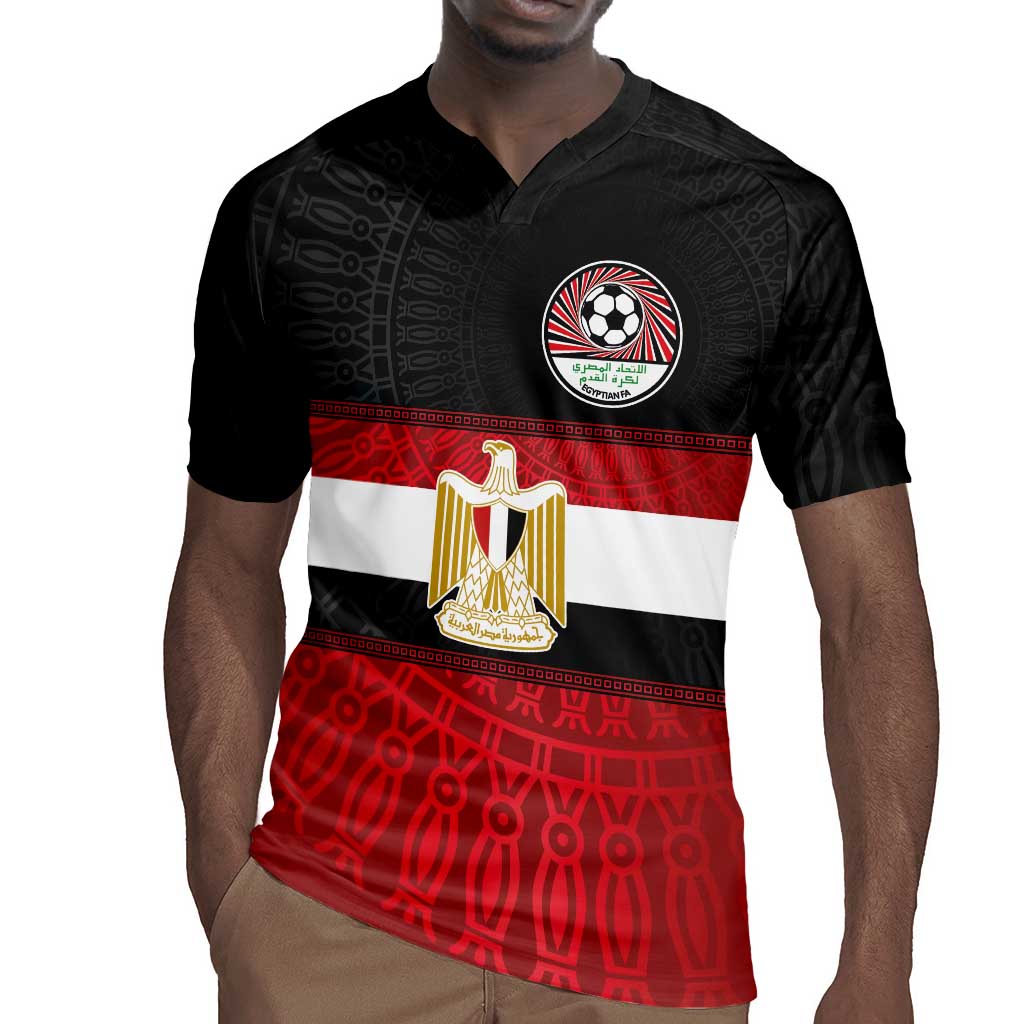 Egypt National Football Custom Rugby Jersey Egyptian Geometric - African Pride