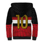 Egypt National Football Custom Sherpa Hoodie Egyptian Geometric - African Pride