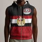Egypt National Football Custom Sleeveless Zip Hoodie Egyptian Geometric - African Pride
