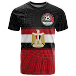 Egypt National Football Custom T shirt Egyptian Geometric - African Pride