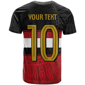 Egypt National Football Custom T shirt Egyptian Geometric - African Pride