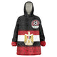 Egypt National Football Custom Wearable Blanket Hoodie Egyptian Geometric - African Pride