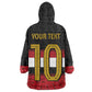 Egypt National Football Custom Wearable Blanket Hoodie Egyptian Geometric - African Pride