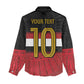 Egypt National Football Custom Women Casual Shirt Egyptian Geometric - African Pride