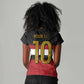 Egypt National Football Custom Women V-Neck T-Shirt Egyptian Geometric - African Pride
