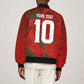 Morocco National Football Custom Bomber Jacket Atlas Lions Sporty Grunge Style - African Pride