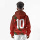Morocco National Football Custom Kid Hoodie Atlas Lions Sporty Grunge Style - African Pride